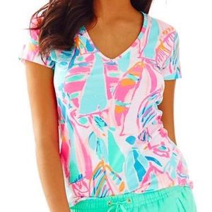 "Out to Sea" Michelle V Neck T shirt